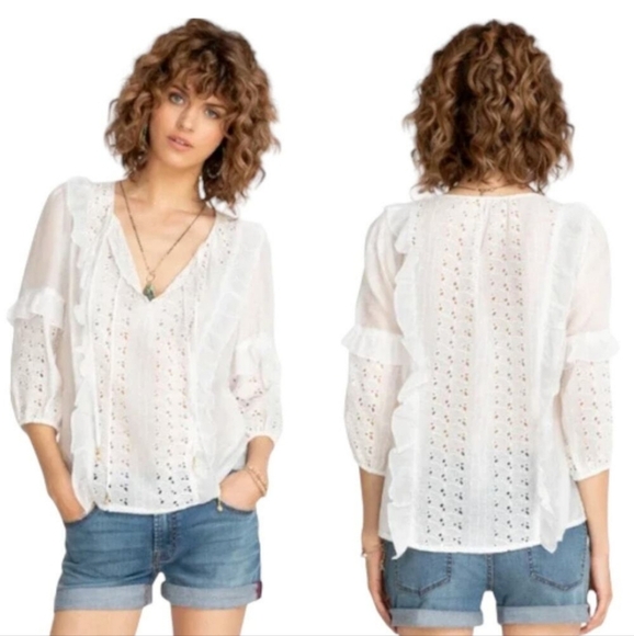 Johnny Was NWTs Jade Sarai Ruffle Eyelet - Picture 3 of 9